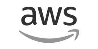 AWS logo in black and grey
