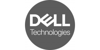 Dell Technologies logo in grey
