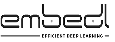 Embedl logo in black