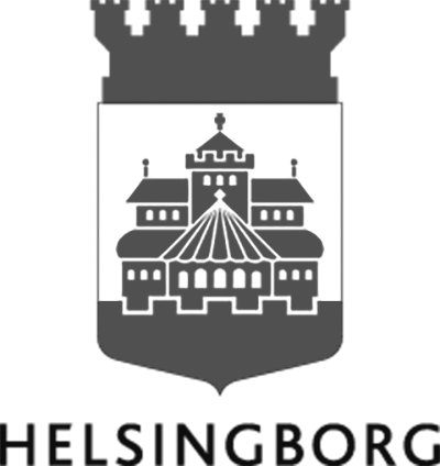 Helsingborg stad logo in grey