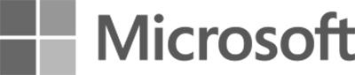 Microsoft logo in grey