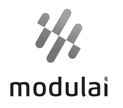 Modulai logo in black and grey