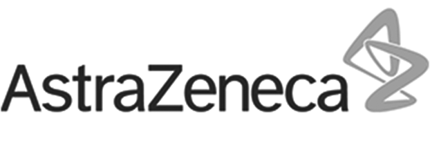 AztraZeneca logo in black and white