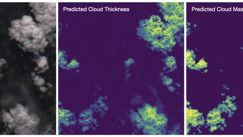 An image displaying predicted cloud thickness