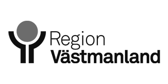 Region Västmanland logo in black and grey