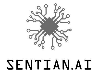 Sentian.AI logo in grey