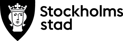 Stockholms stad logo in black