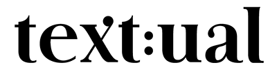 Textual logo in black
