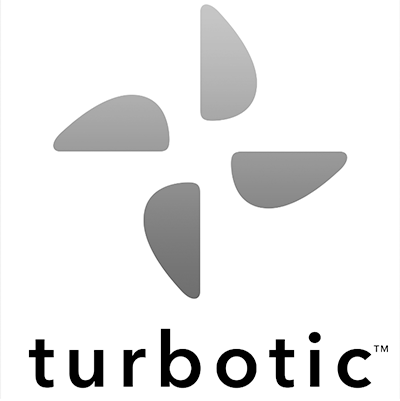 Turbotic logo in black and grey